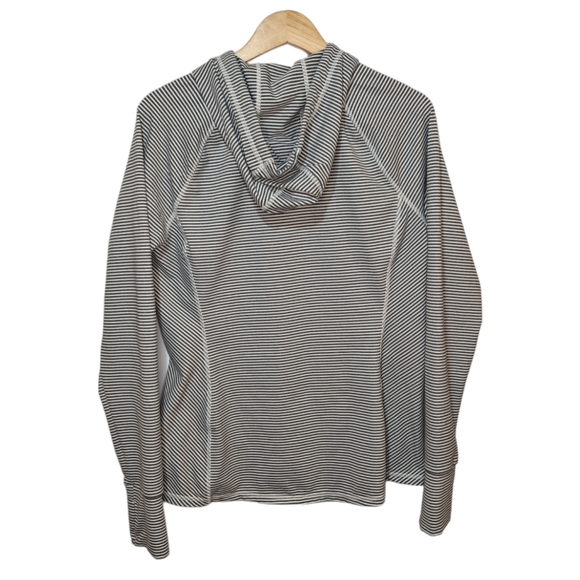 Kyodan Striped Hooded Zip Up Jacket Size Large - Picture 2 of 7